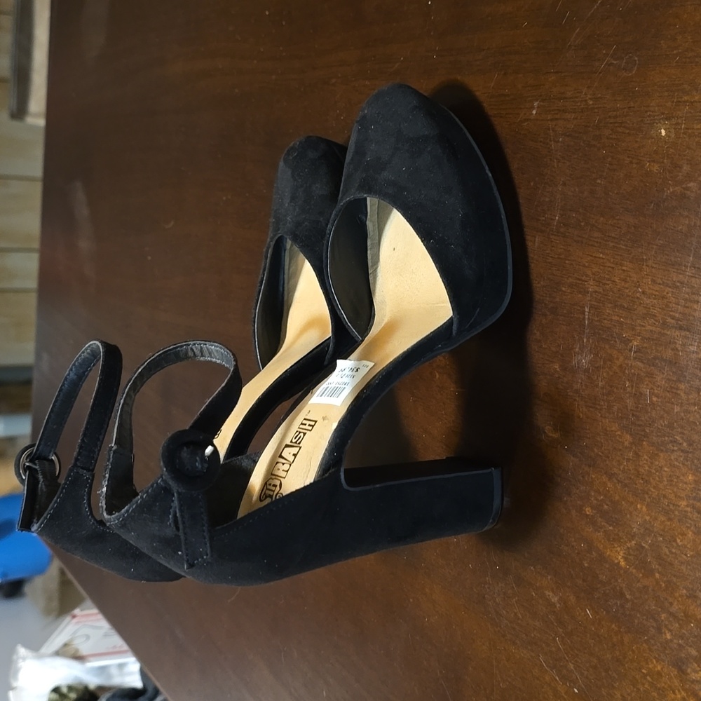 Brash Stassi Platform Shoes Faux Suede Size 7.5